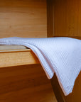 Snow All-Season Organic Muslin Oversized Throw Blanket Organic Cotton Muslin Blanket Gray Heron