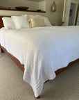 Snow All-Season Organic Muslin King Blanket Adult Organic Cotton Muslin Blanket Gray Heron
