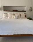 Dye-Free Natural All-Season Organic Muslin King Blanket Adult Organic Cotton Muslin Blanket Gray Heron
