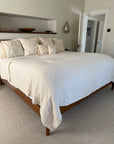 Dye-Free Natural All-Season Organic Muslin King Blanket Adult Organic Cotton Muslin Blanket Gray Heron