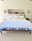 Sand Dollar and Slate All-Season Organic Muslin King Blanket Adult Organic Muslin Blanket Gray Heron
