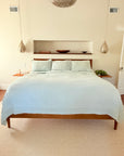 Glacial Sage All-Season Organic Muslin King Adult Organic Muslin Blanket Gray Heron