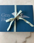 No-Dye, Natural Summer-Weight GOTS Organic Muslin Mini Stork Blanket Monogram Option Organic Baby Blanket Gray Heron