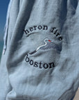Gray Heron Sweatshirt Heron Hoodie Sweatshirt Gray Heron