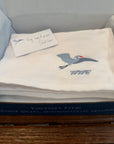 Organic Muslin Summer-Weight Mini Blanket - Snow Organic Baby Blanket Gray Heron