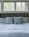 Organic Muslin Summer-Weight King Blanket in Mist