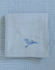 Organic Muslin All-Season Mini Blanket - Mist 8 Layer Muslin Baby Blanket Gray Heron