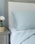 Glacial Sage All-Season Organic Muslin King Adult Organic Muslin Blanket Gray Heron