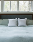 Glacial Sage Organic Muslin Standard Pillowcase Set of 2 Organic Pillowcase Gray Heron
