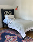 Glacial Sage & Snow All-Season Organic Muslin Twin Blanket Organic Cotton Muslin Blanket Gray Heron