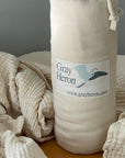 Dye-Free Natural Summer-Weight Organic Muslin King Blanket Adult Organic Cotton Muslin Blanket Gray Heron