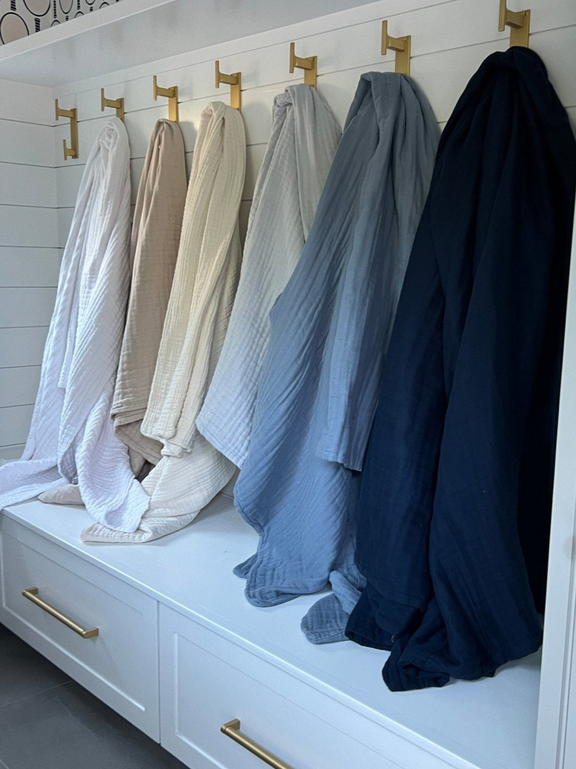 TENTIAL BAKUNE BLANKET 130×70cm Navy AckBrands 48