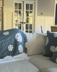 Lake & Cream All-Season Organic Muslin Throw Blanket Organic Cotton Muslin Blanket Gray Heron