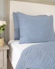 Lake Organic Muslin Standard Pillowcase Set of 2 Organic Pillowcase Gray Heron