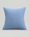 Organic Muslin Throw Pillow 22" - Slate Muslin Throw Pillow Gray Heron