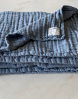 Lake Summer Weight Organic Muslin Twin Blanket Adult Organic Cotton Muslin Blanket Gray Heron