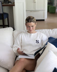 Mist Organic Muslin 22" Throw Pillowcase Organic Pillowcase Gray Heron