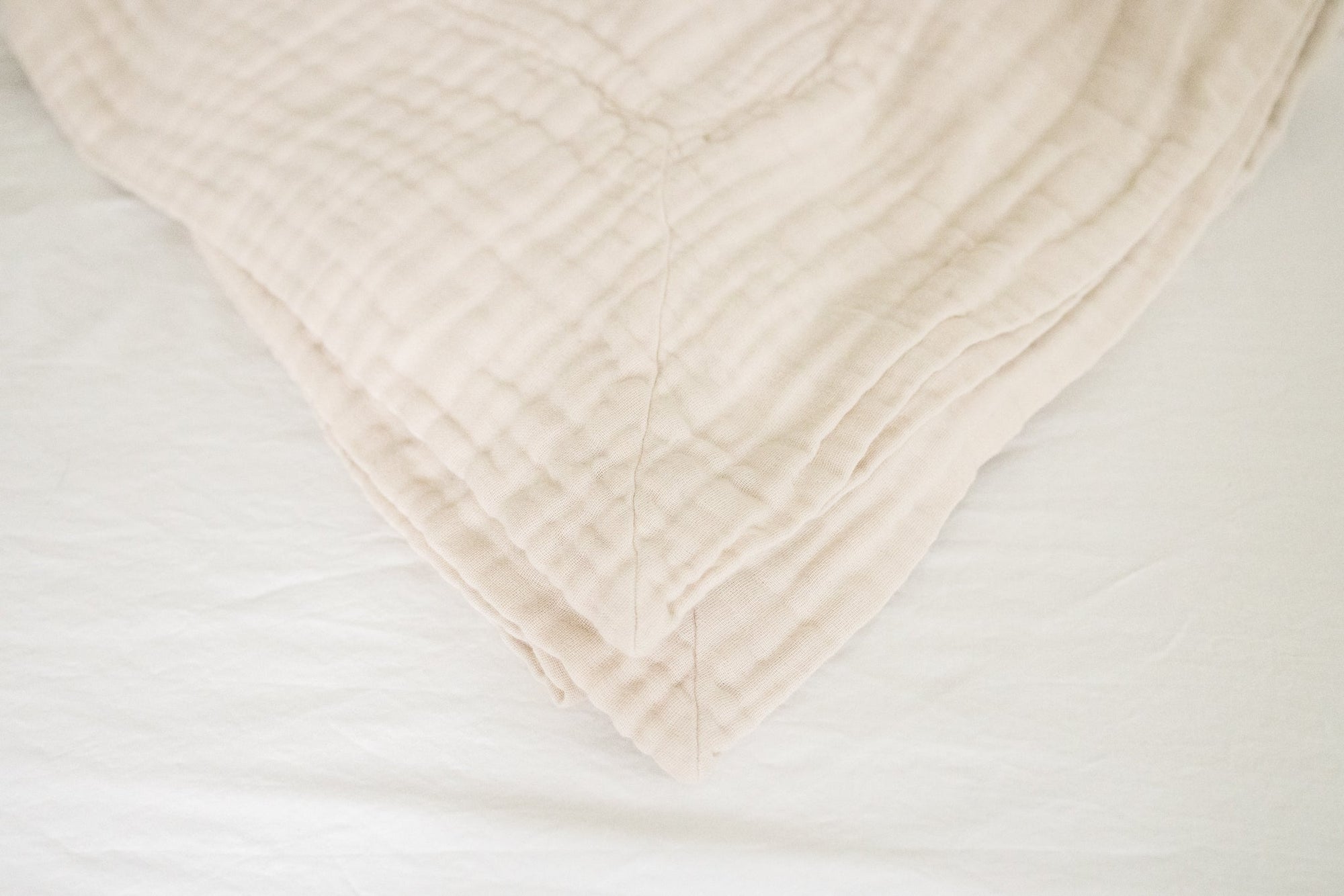 Dye-Free Natural All-Season Organic Muslin King Blanket Adult Organic Cotton Muslin Blanket Gray Heron