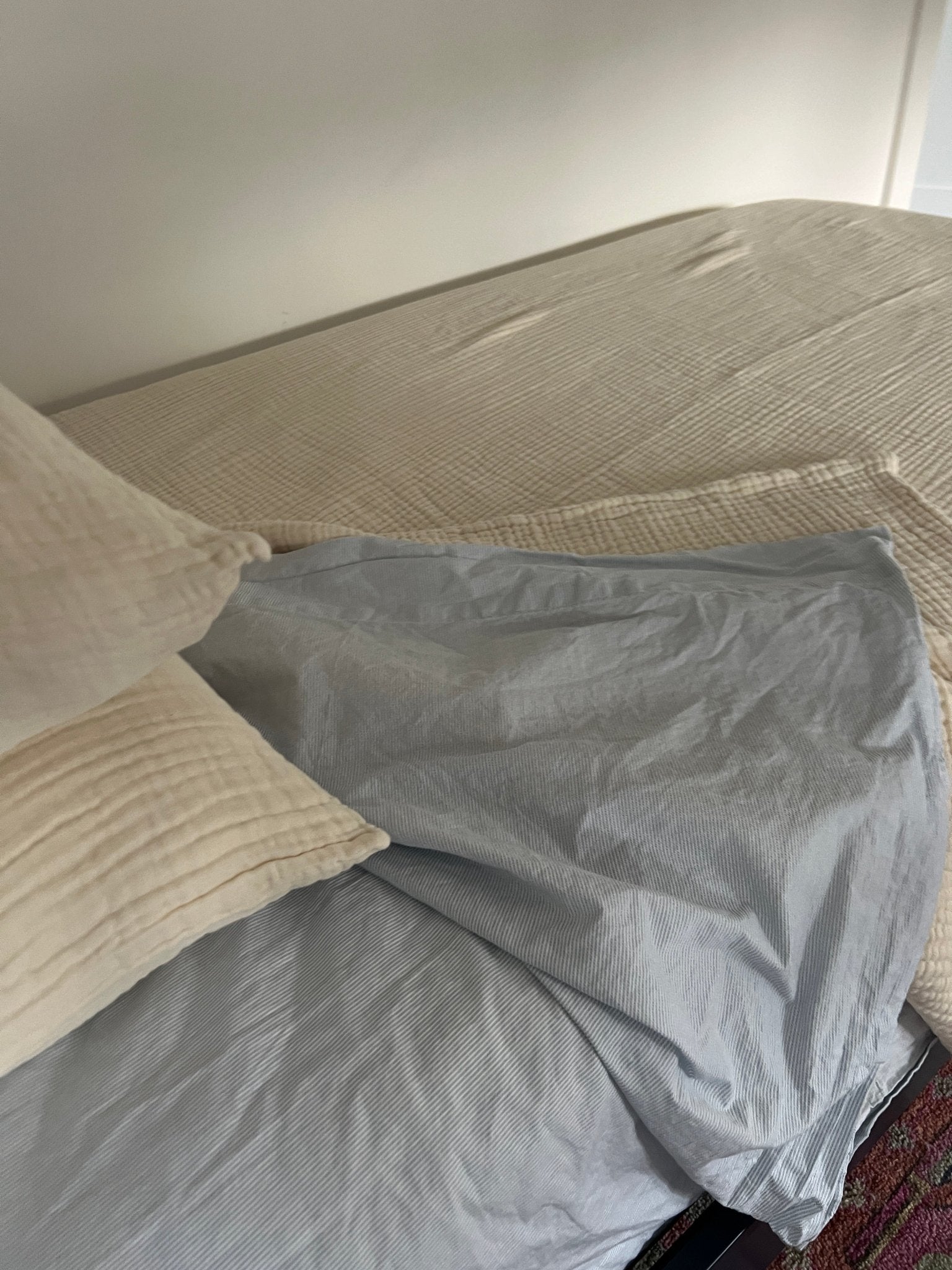 Dye-Free Natural All-Season Organic Muslin Queen Blanket Adult Organic Cotton Muslin Blanket Gray Heron