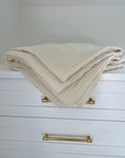 Dye-Free Natural All-Season Organic Muslin Throw Blanket Organic Cotton Muslin Blanket Gray Heron