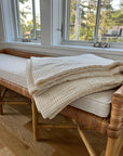 Dye-Free Natural All-Season Organic Muslin Throw Blanket Organic Cotton Muslin Blanket Gray Heron
