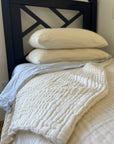 Dye-Free Natural All-Season Organic Muslin Twin Blanket Organic Cotton Muslin Blanket Gray Heron