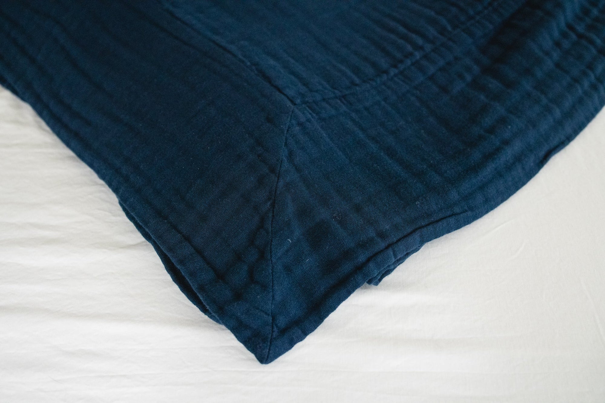 Navy All-Season Organic Muslin King Blanket Adult Organic Cotton Muslin Blanket Gray Heron