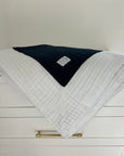 Navy & Snow All-Season Organic Muslin Twin Blanket Sale Organic Cotton Muslin Blanket Gray Heron