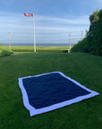 Navy & Snow All-Season Organic Muslin Twin Blanket Sale Organic Cotton Muslin Blanket Gray Heron