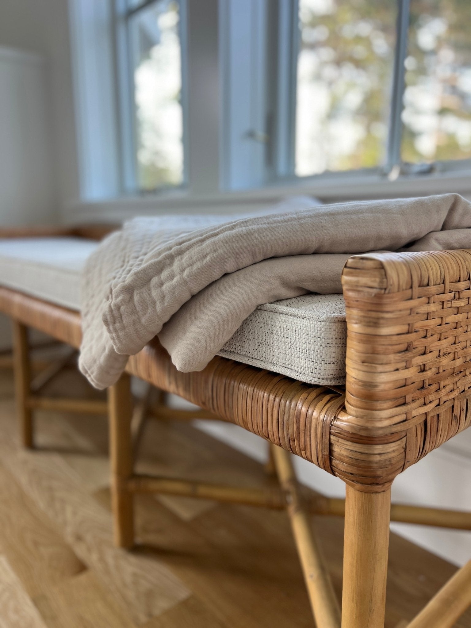 Oat All-Season Organic Muslin Throw Blanket Organic Cotton Muslin Blanket Gray Heron