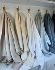 Oat All-Season Organic Muslin Twin Blanket Organic Cotton Muslin Blanket Gray Heron