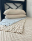 Oat Organic Muslin Standard Pillowcase Set of 2 Organic Pillowcase Gray Heron