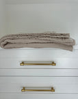 Oat Summer-Weight Organic Muslin Oversized Throw Blanket Adult Organic Cotton Muslin Blanket Gray Heron