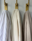 Oat Summer-Weight Organic Muslin Oversized Throw Blanket Adult Organic Cotton Muslin Blanket Gray Heron