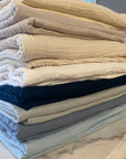 Oat Summer Weight Organic Muslin Twin Blanket Adult Organic Cotton Muslin Blanket Gray Heron
