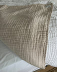 Oat Summer Weight Organic Muslin Twin Blanket Adult Organic Cotton Muslin Blanket Gray Heron