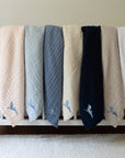 Organic Muslin All-Season Mini Blanket - Mist 8 Layer Muslin Baby Blanket Gray Heron