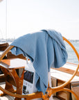 Organic Muslin All-Season Oversized Throw Blanket – Lake Organic Cotton Muslin Blanket Gray Heron