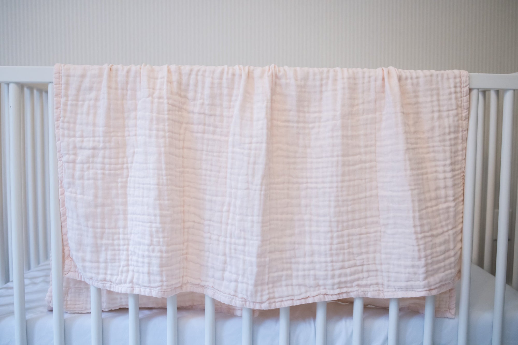 Petal Summer-Weight Organic Muslin Mini Blanket (no heron on this one!) Organic Baby Blanket Gray Heron