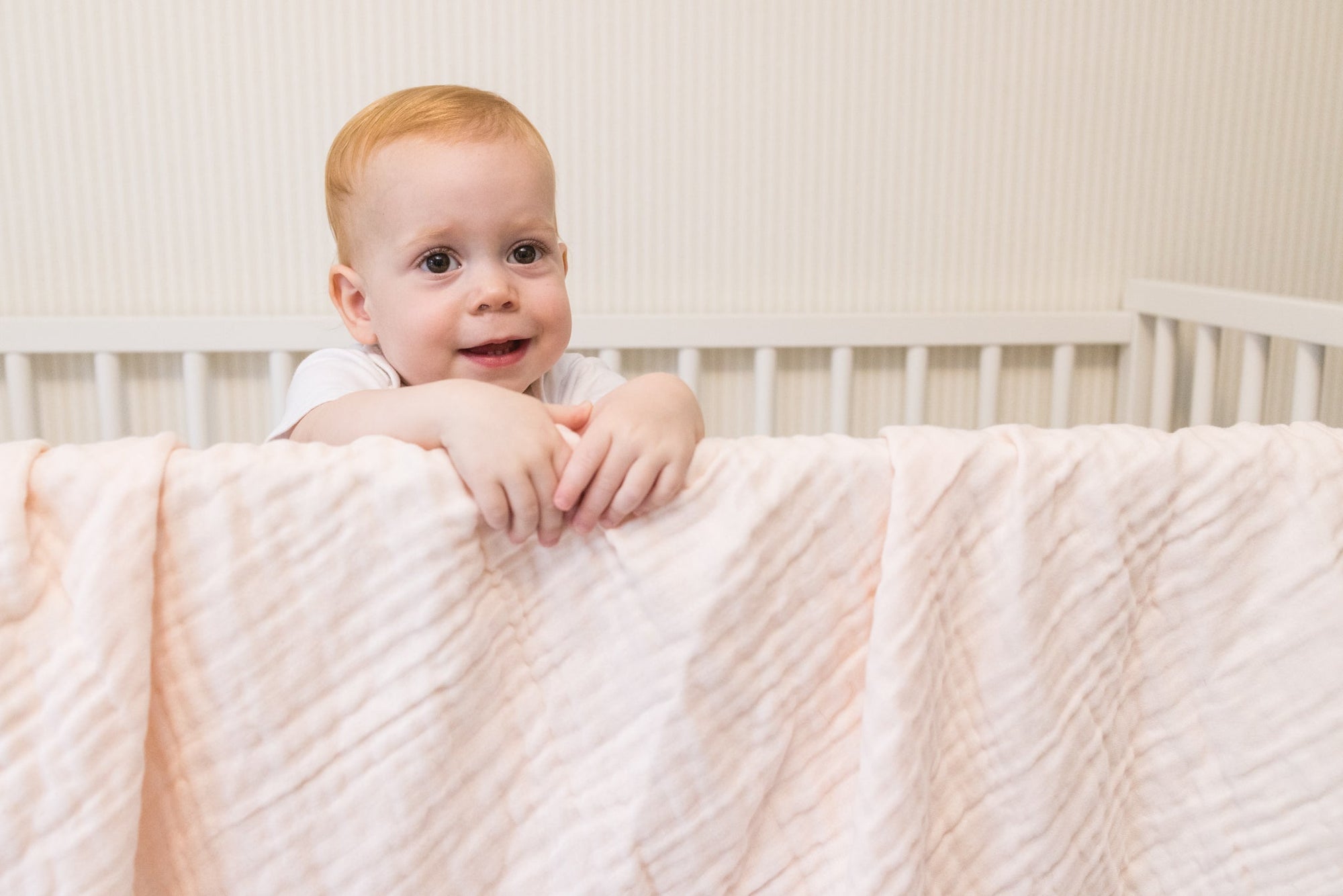 Petal Summer-Weight Organic Muslin Mini Blanket (no heron on this one!) Organic Baby Blanket Gray Heron