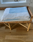 Sky & Snow All-Season Organic Oversized Muslin Throw Blanket Organic Cotton Muslin Blanket Gray Heron