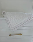 Snow All-Season Organic Muslin Oversized Throw Blanket Organic Cotton Muslin Blanket Gray Heron