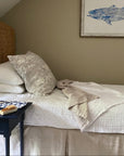 Snow All-Season Organic Muslin Twin Blanket Organic Cotton Muslin Blanket Gray Heron