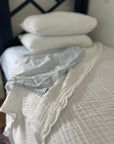 Snow Summer Weight Organic Muslin Twin Blanket Adult Organic Cotton Muslin Blanket Gray Heron
