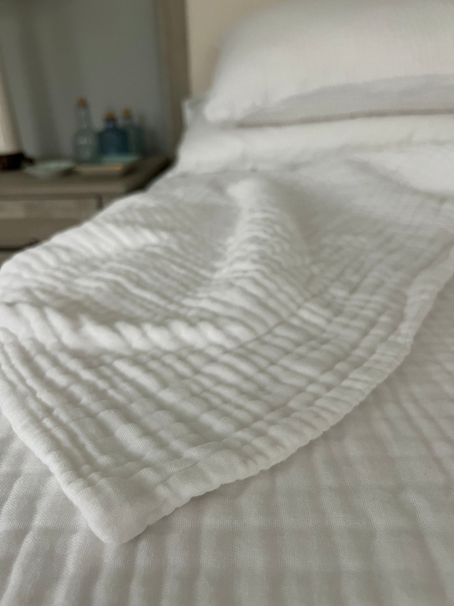Snow Summer Weight Organic Muslin Twin Blanket Adult Organic Cotton Muslin Blanket Gray Heron