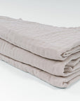Summer-Weight Organic Gauze Full/Queen in Oat Adult Organic Cotton Muslin Blanket Gray Heron