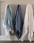Summer-Weight Organic Gauze Full/Queen in Snow Adult Organic Gauze Blanket Gray Heron Blankets