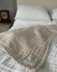 Organic Muslin Standard Pillow Covers Organic Pillowcase Gray Heron