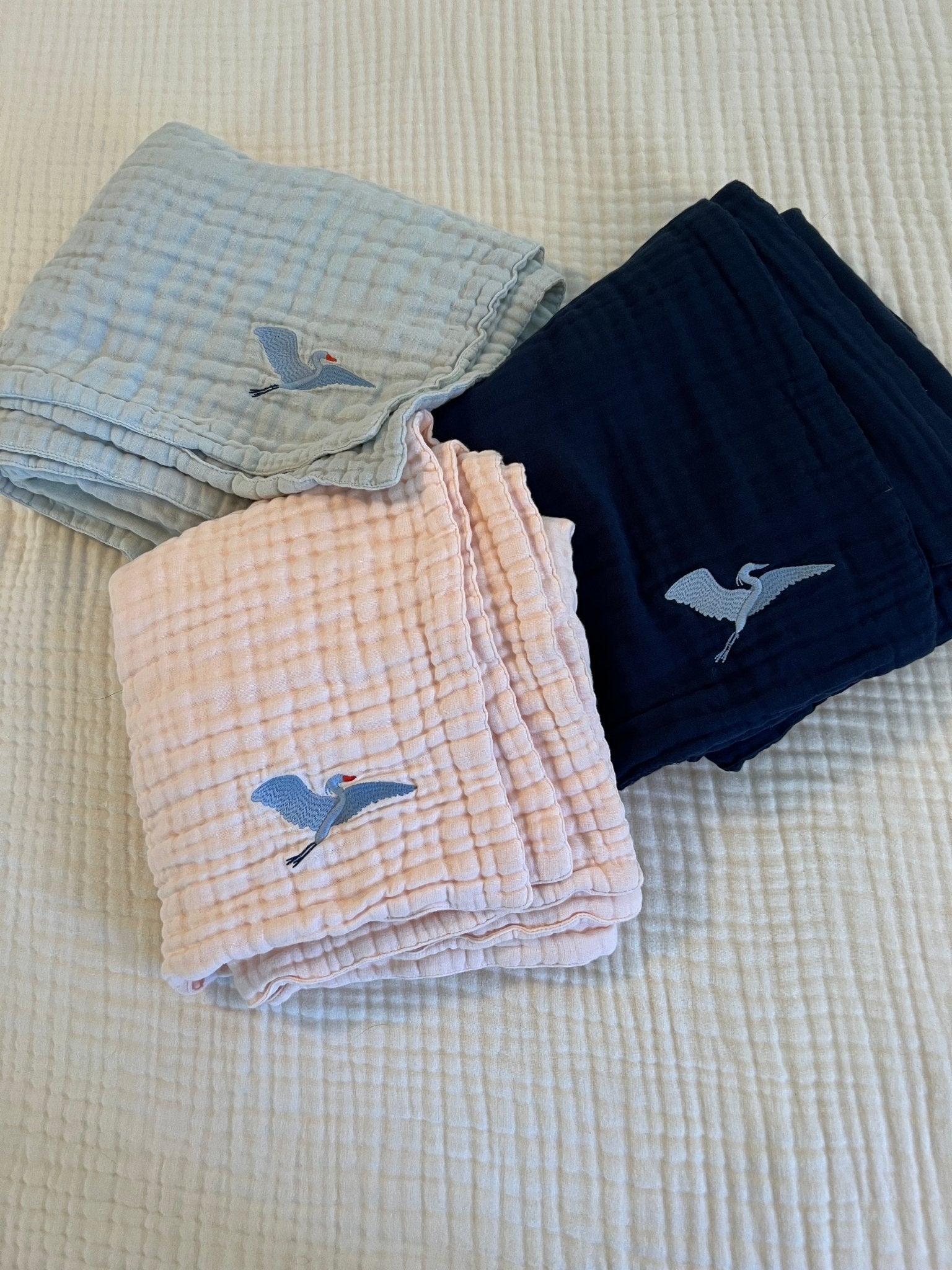 All-Season Baby Blankets - Gray Heron