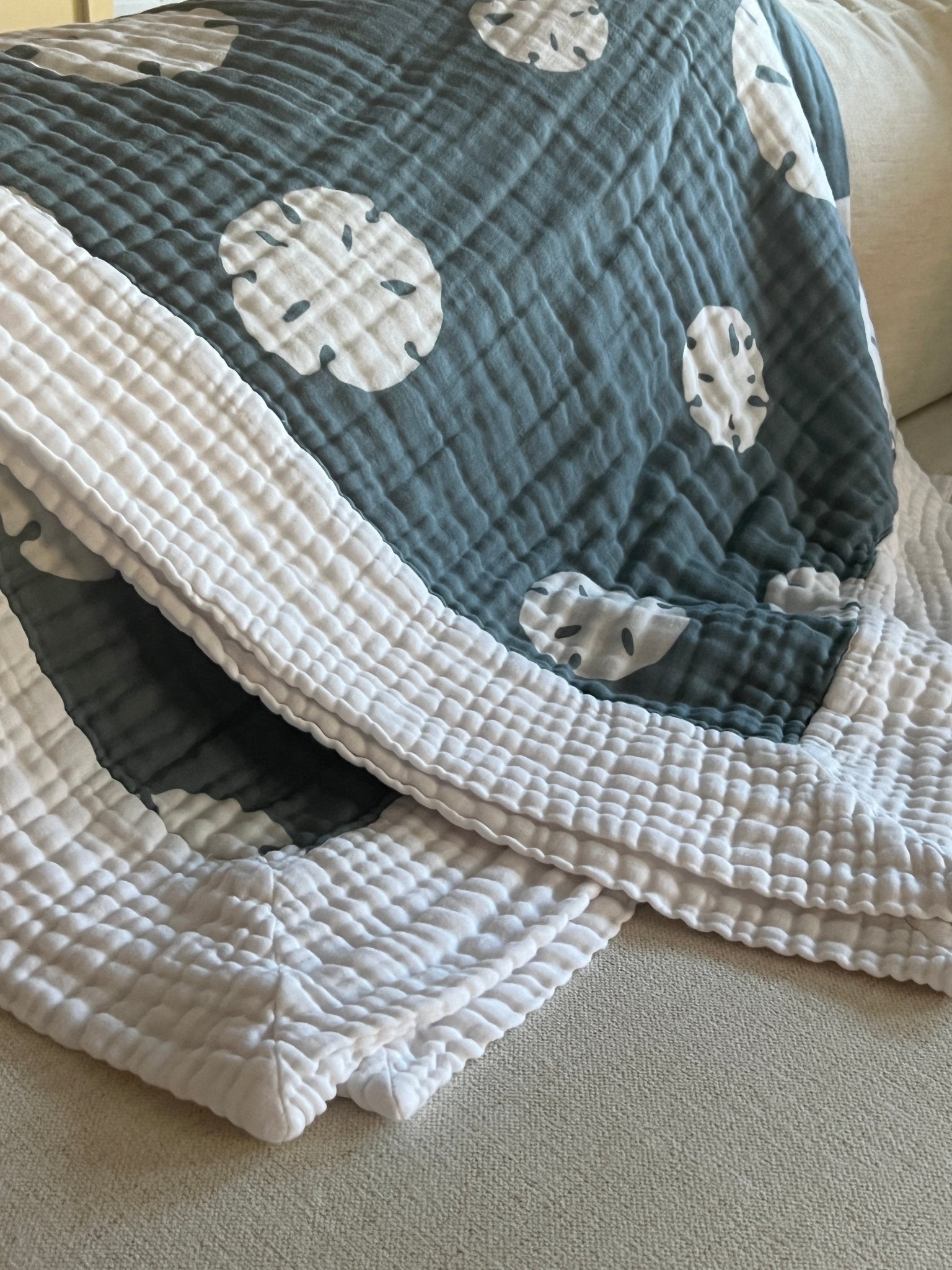 Shop Organic Muslin Blankets By Size - Gray Heron
